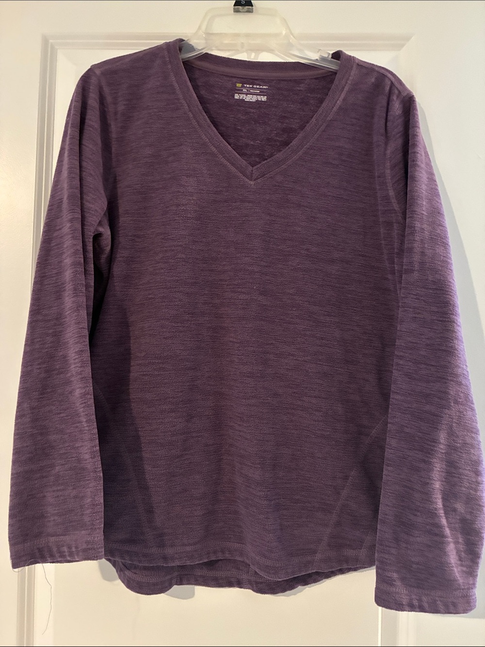 tek gear Purple V-Neck Long Sleeve Sweatshirt